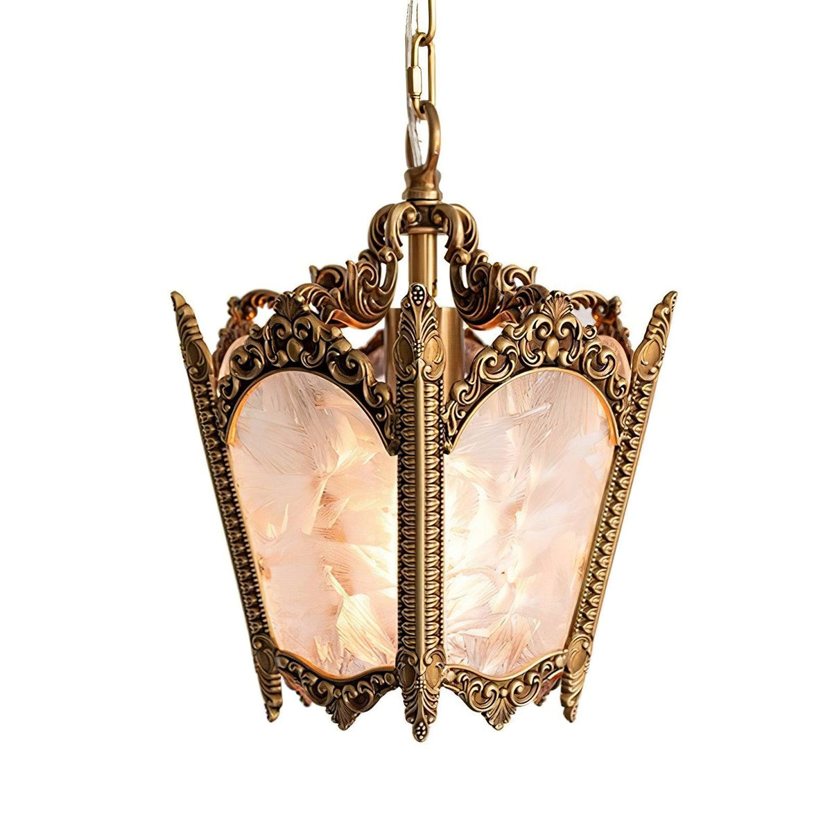 Auririelle Pendelleuchte aus Messing im Empire-Stil, antik und elegant