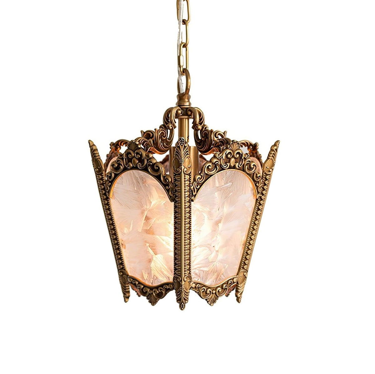 Auririelle Pendelleuchte aus Messing im Empire-Stil, antik und elegant