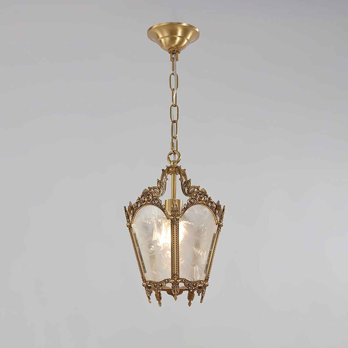 Auririelle Pendelleuchte aus Messing im Empire-Stil, antik und elegant