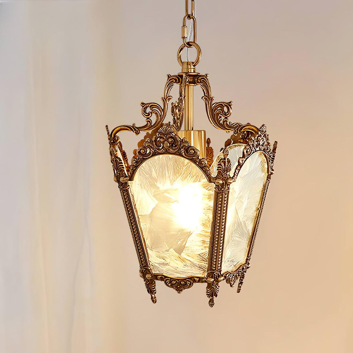 Auririelle Pendelleuchte aus Messing im Empire-Stil, antik und elegant