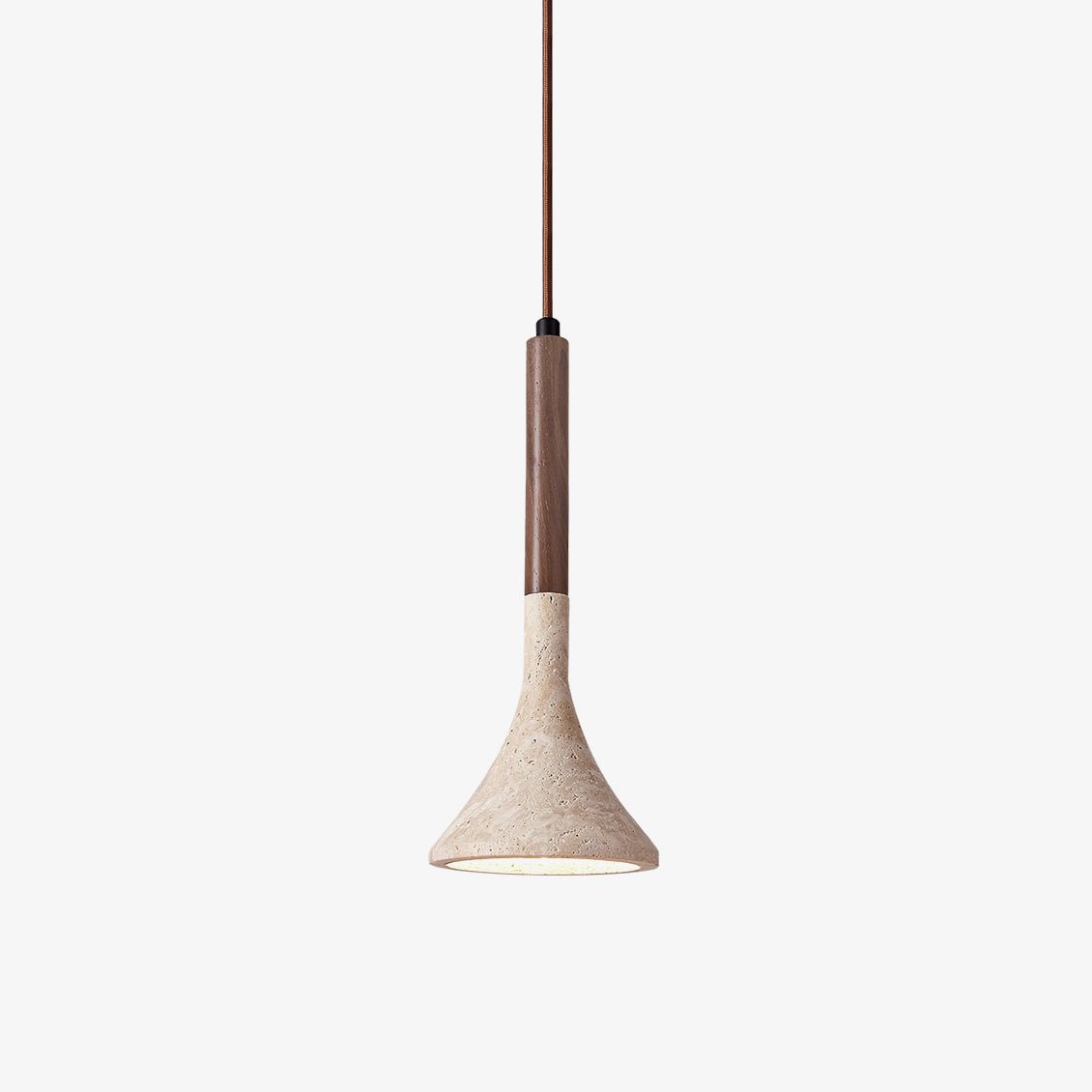 Taviaya Minimalistische Pendelleuchte aus Travertin