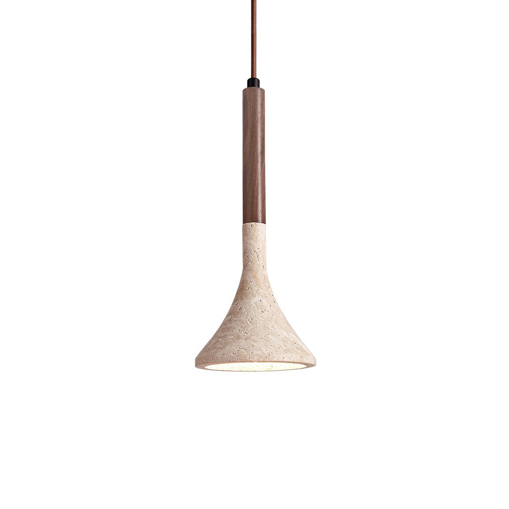Taviaya Minimalistische Pendelleuchte aus Travertin