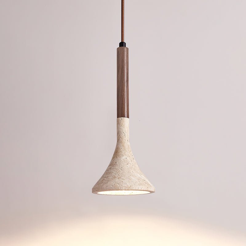 Taviaya Minimalistische Pendelleuchte aus Travertin