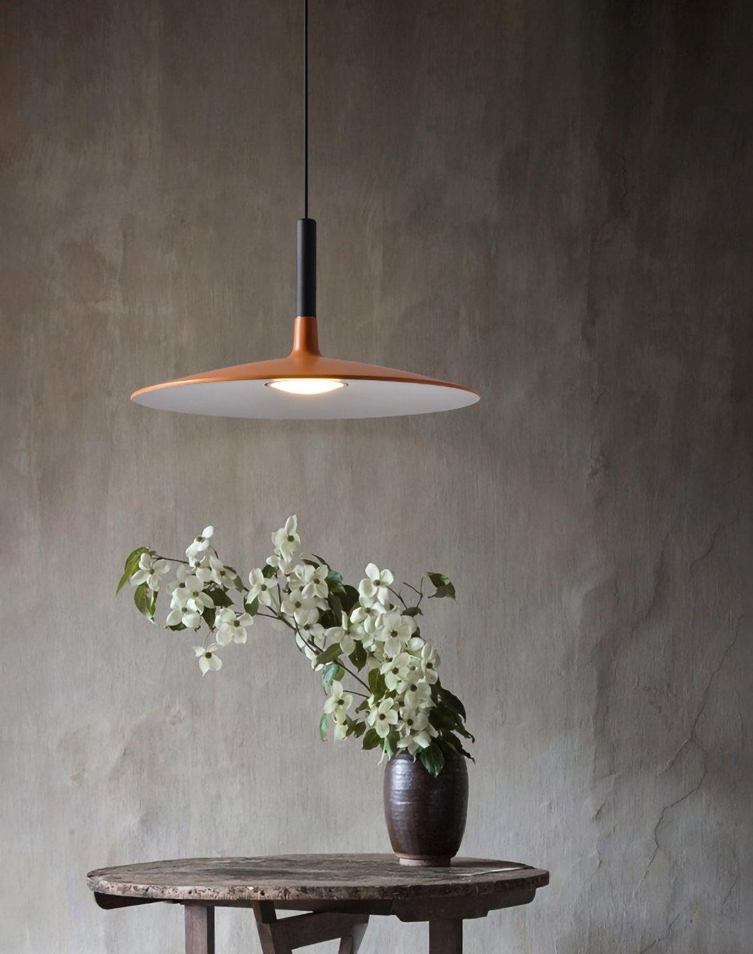Ardinena Pendelleuchte Aluminium Flachdiskus