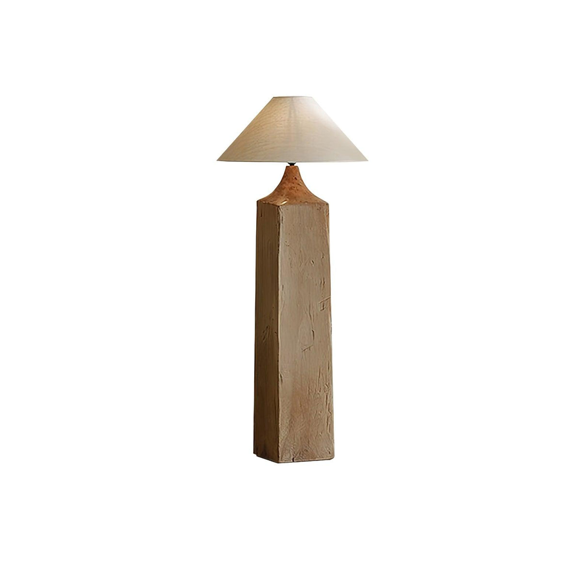 Rustica Stehleuchte aus Naturholz in Beige