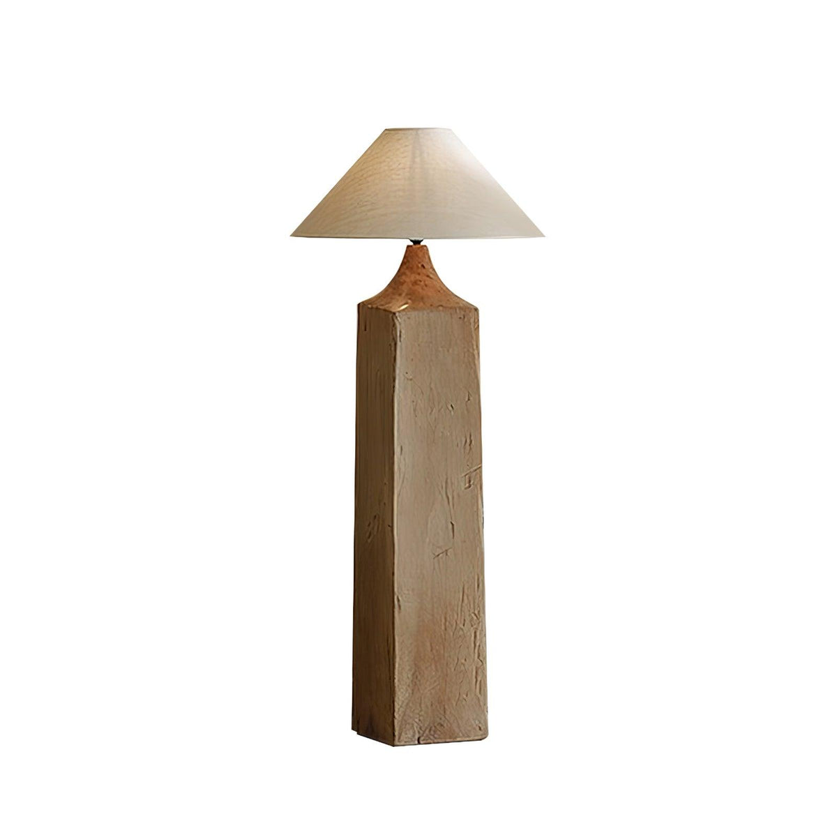 Rustica Stehleuchte aus Naturholz in Beige