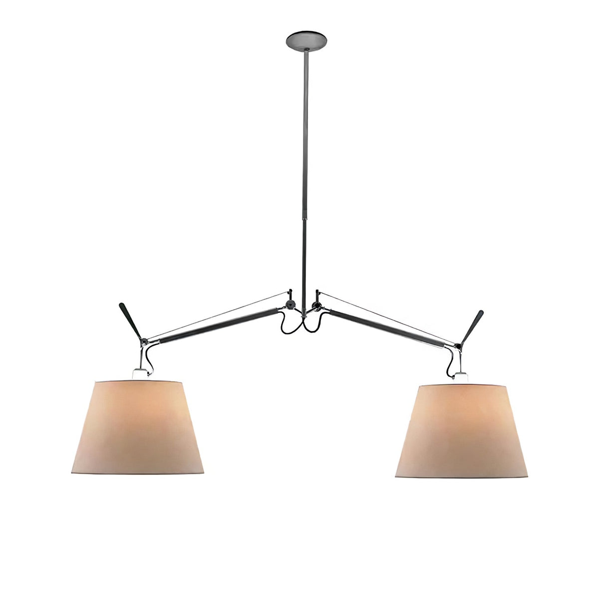 Evmirion Premium Elegance Stoff-Lampenschirm Pendelleuchte