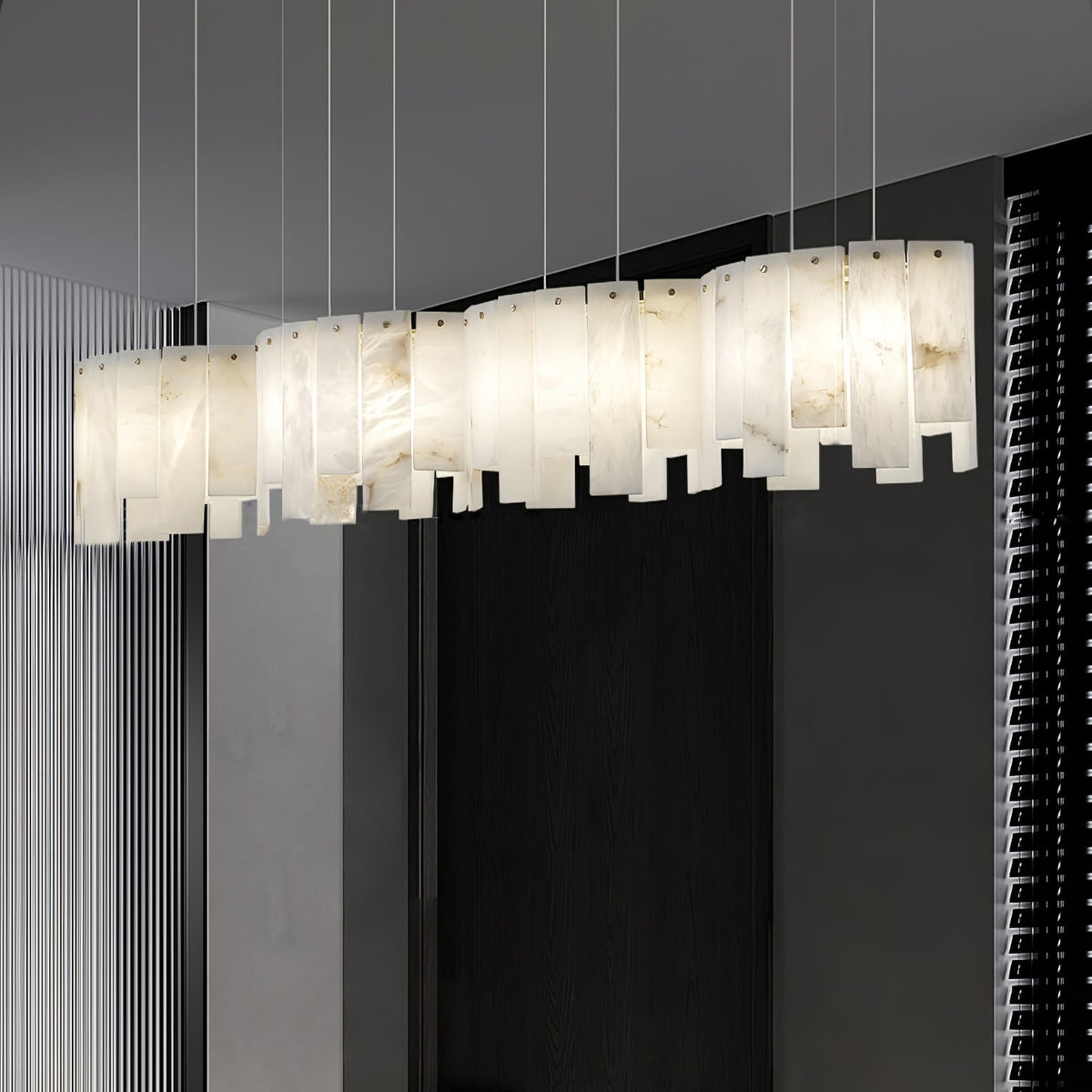 Cavelan Cluster Alabaster Pendelleuchte