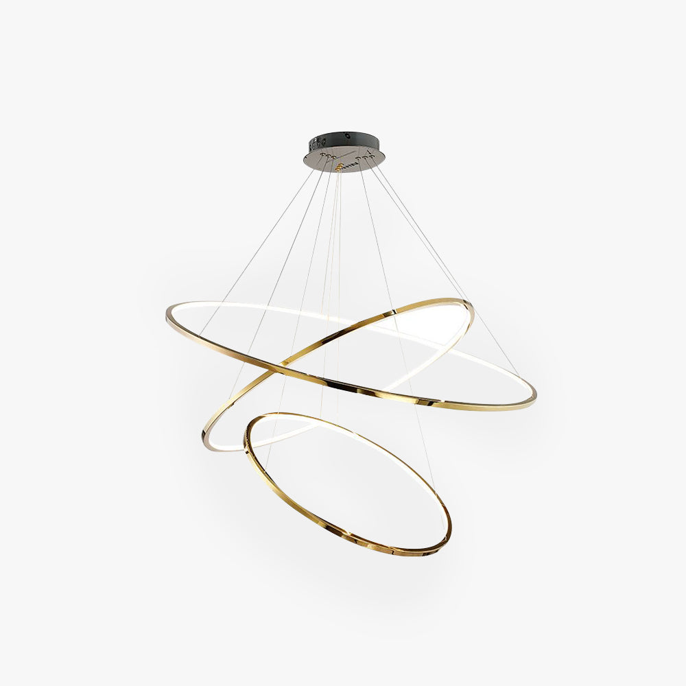 Arisha Minimalistische Ring LED Pendelleuchte Gold Wohn/Schlaf/Esszimmer Esstisch Metall&Acryl