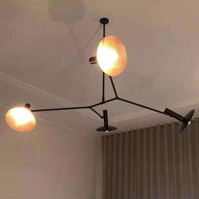 Tinduvyo zeitgenössischer minimalistischer Kronleuchter aus Metall und Glas