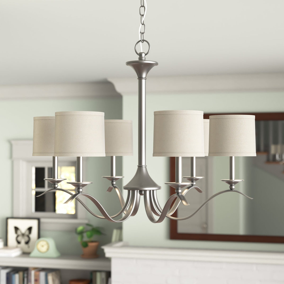 Vatnuvys traditioneller Premium-Messing-Stoff-Metall-Kronleuchter