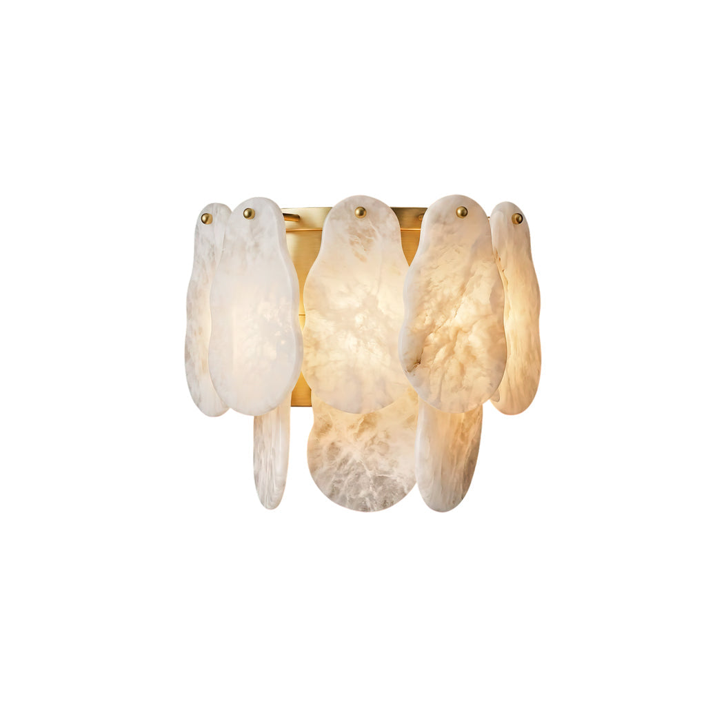 Quenstone Unregelmäßige Alabaster-Wandleuchte