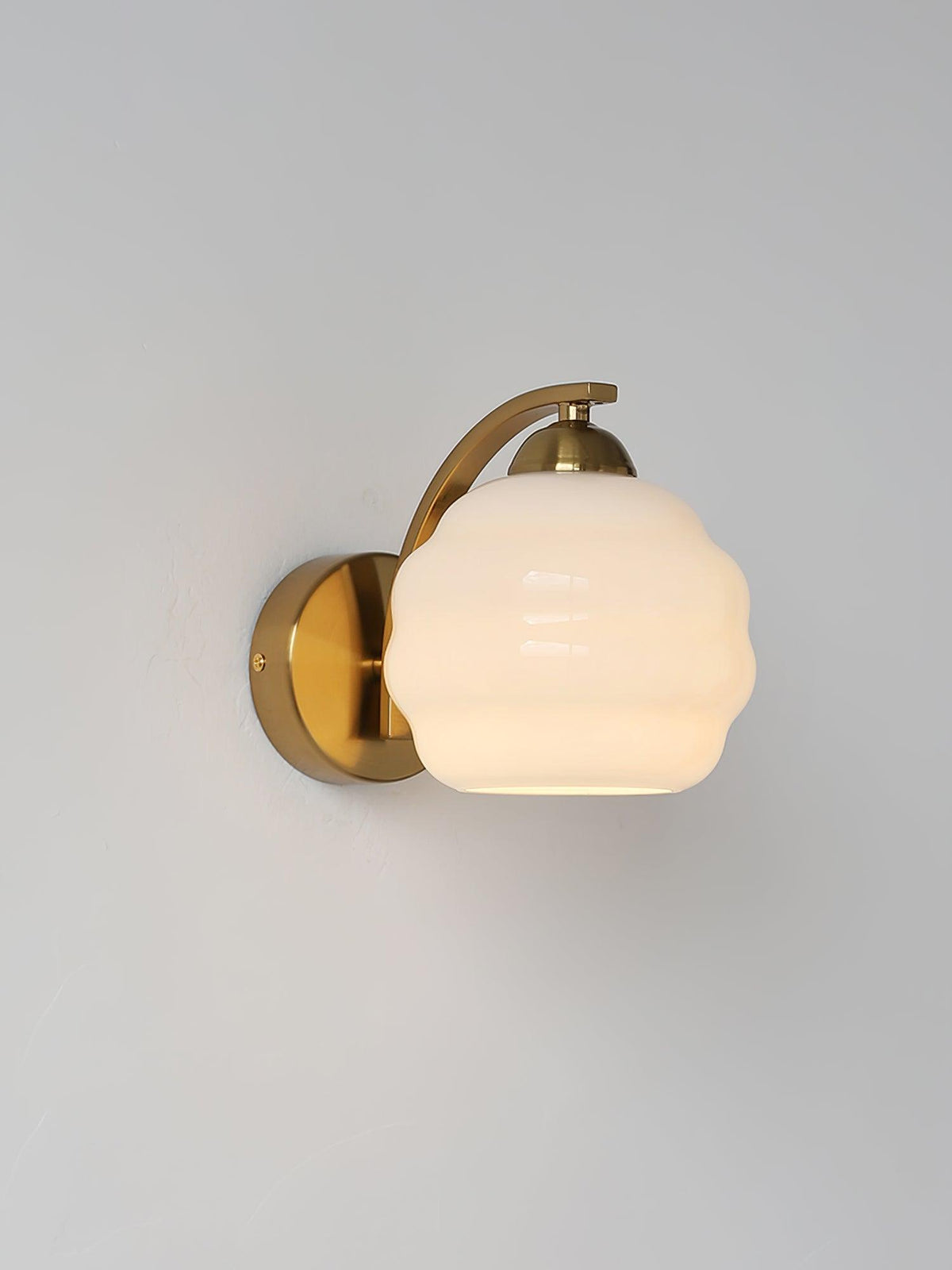 Eiraaine Wandleuchte Art Deco Glas Chrom