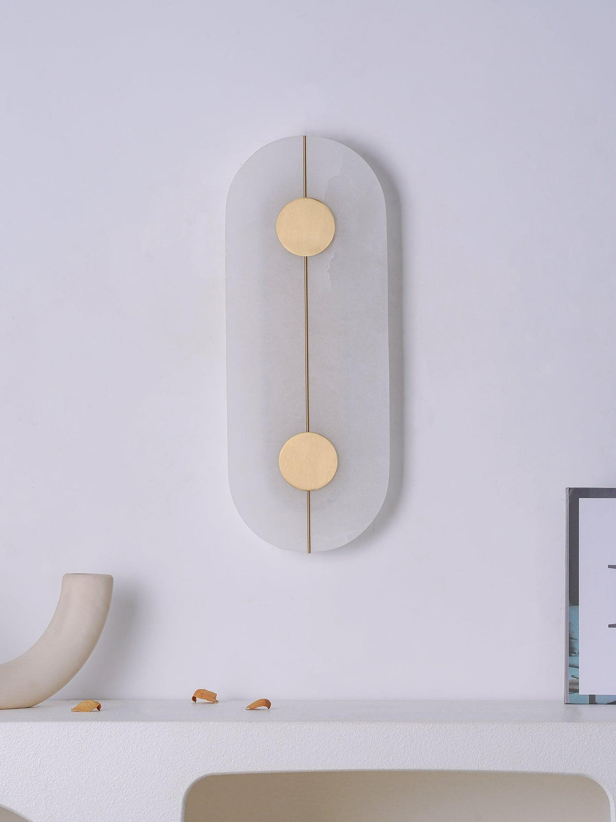 Citheira Minimalistische Alabaster-Wandleuchte