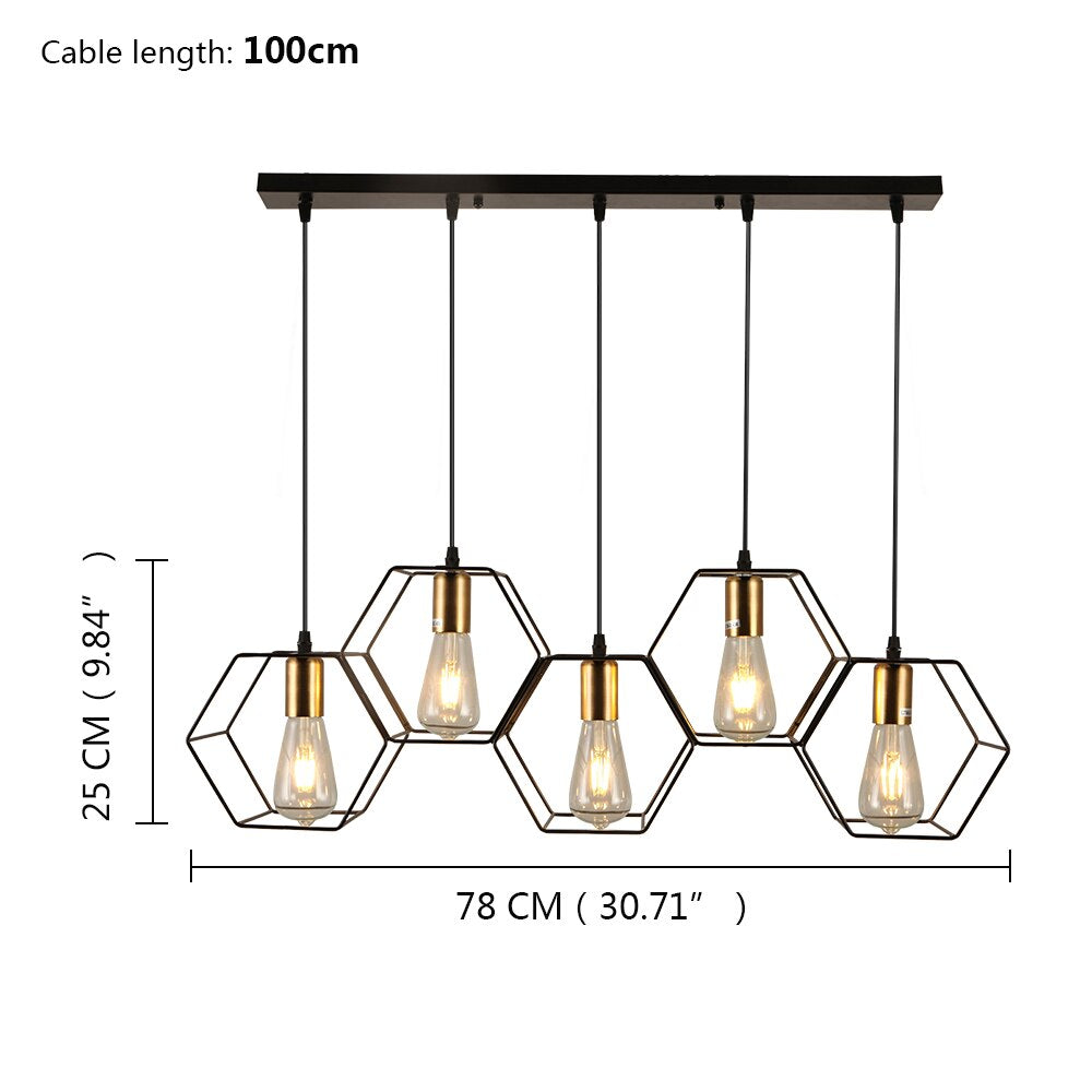 Arisha Modern Linear LED Pendelleuchte Schwarz Ess/Wohn/Schlafzimmer Metall