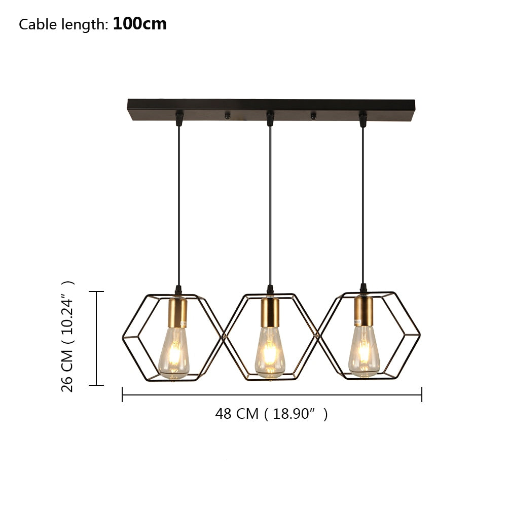 Arisha Modern Linear LED Pendelleuchte Schwarz Ess/Wohn/Schlafzimmer Metall