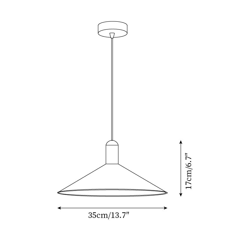 LED-Pendelleuchte Minimalistischer Kegel für Küche und Esszimmer