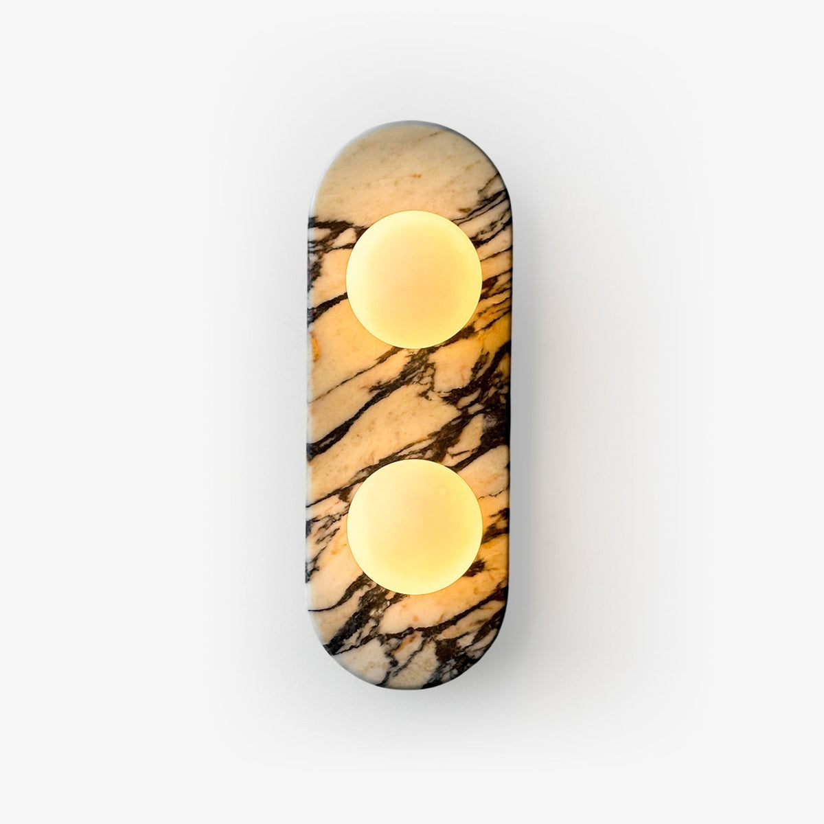 Eirenise Eleganz Einzigartige Glas-Marmor-Wandleuchte