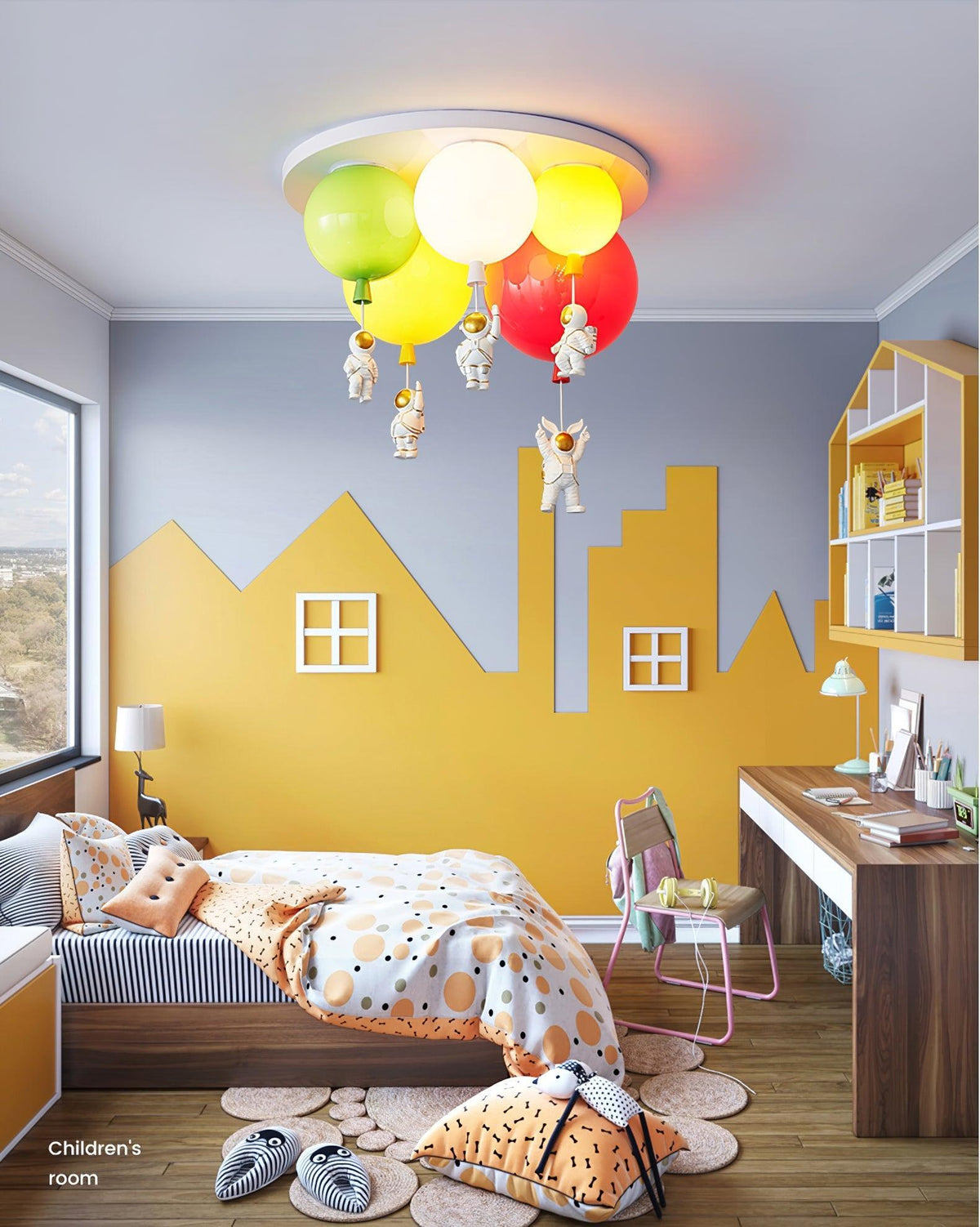 Lumanelle Deckenleuchte Astronaut Glossy Balloon für Kinderzimmer
