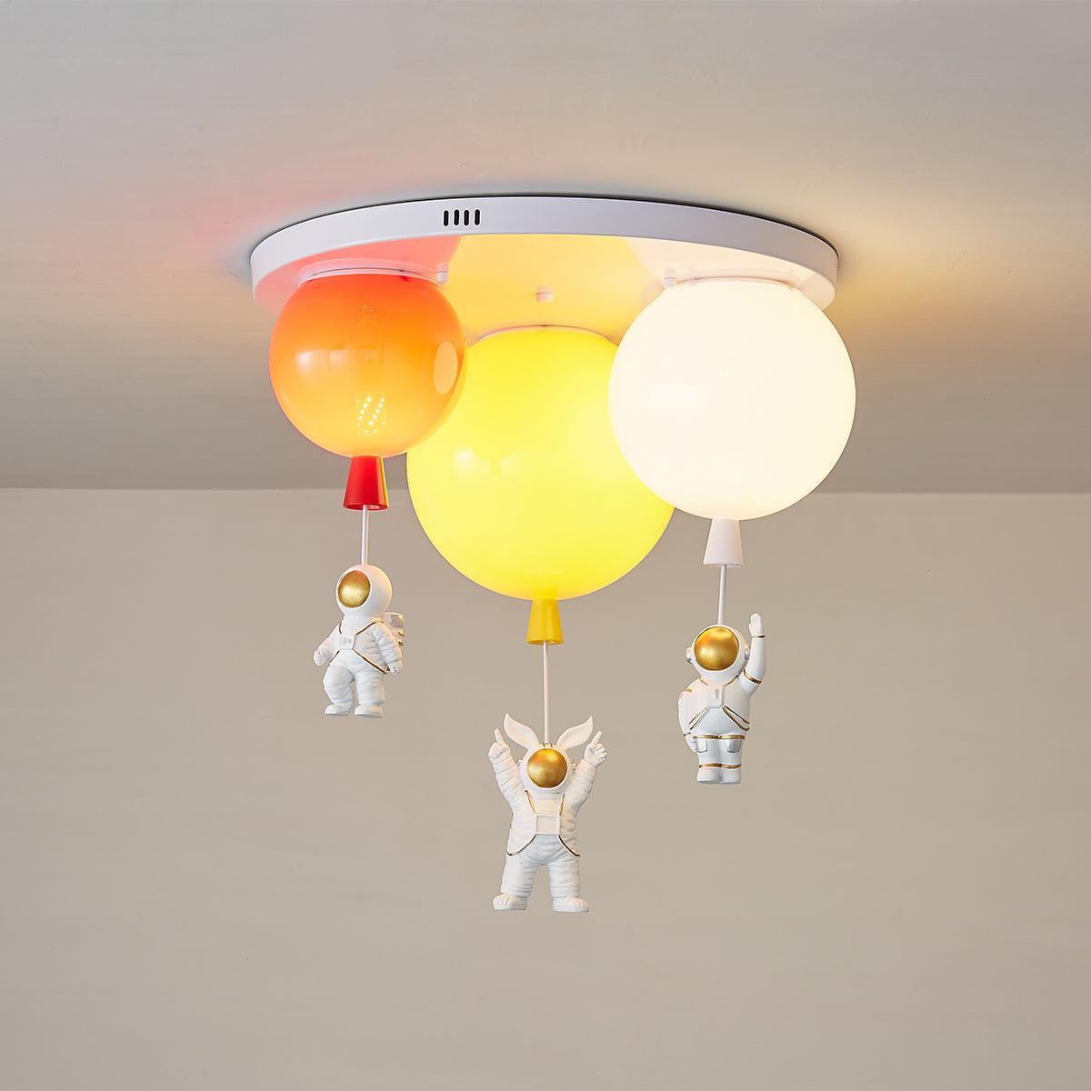 Lumanelle Deckenleuchte Astronaut Glossy Balloon für Kinderzimmer