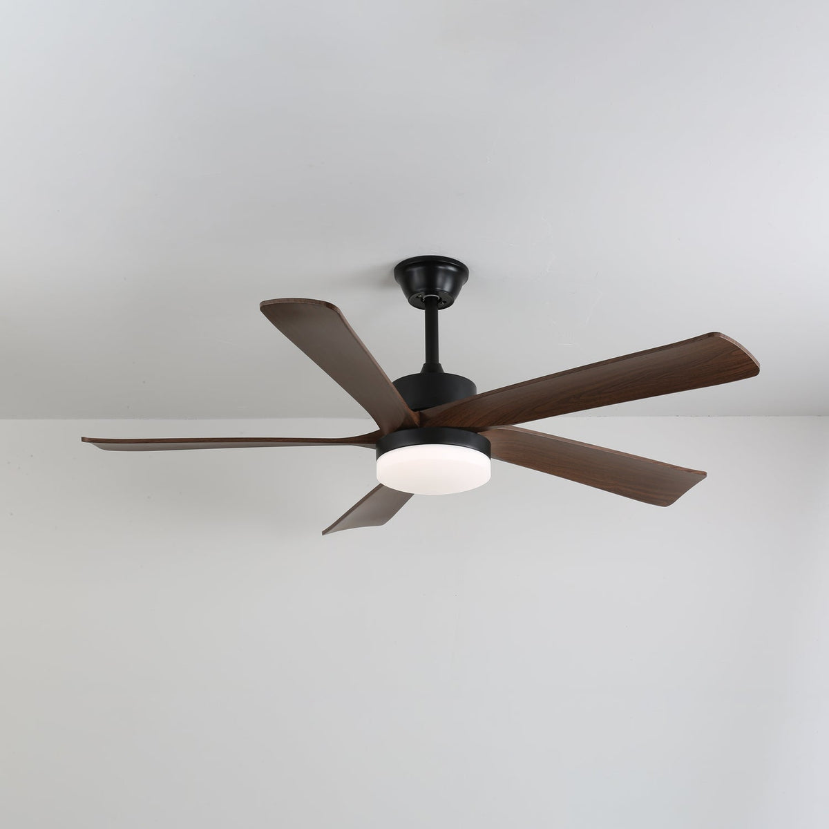 Eryndor Moderner Deckenventilator mit Beleuchtung aus Holz