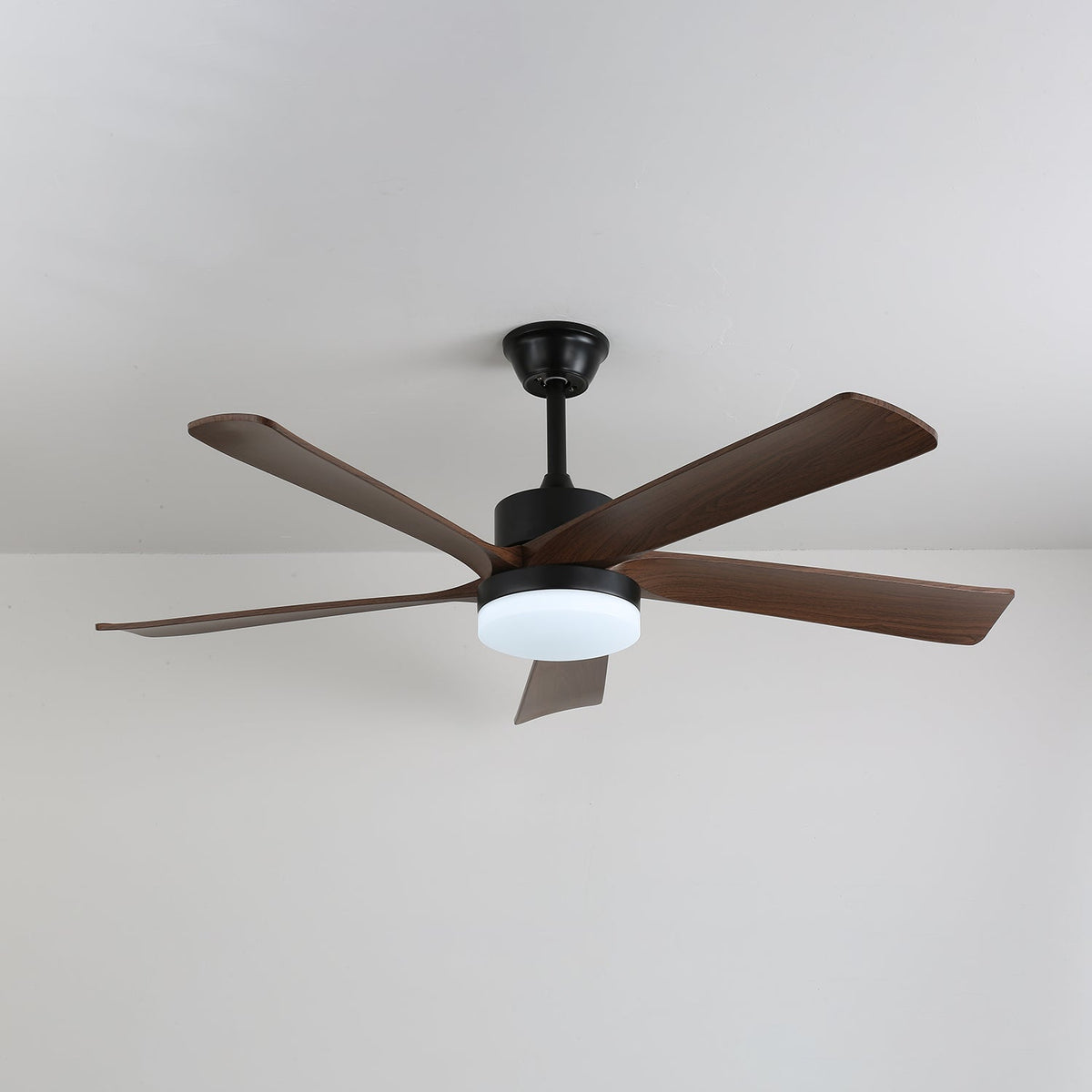 Eryndor Moderner Deckenventilator mit Beleuchtung aus Holz
