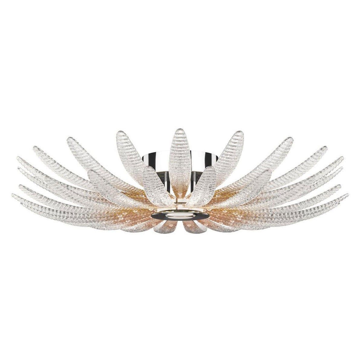 Ignatius Deckenleuchte aus Glas Petal
