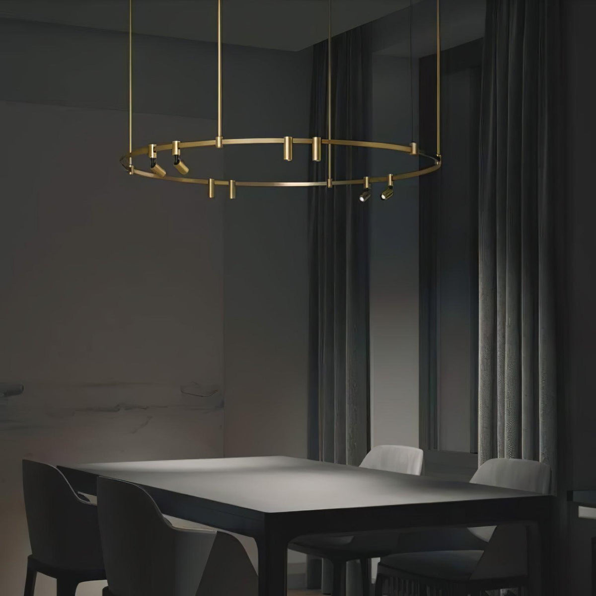 Ivrinir Ringed Messing Pendelleuchte