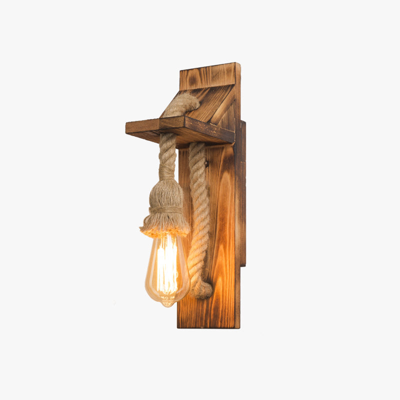 Epoch Designer LED Wandleuchte Innen Holz Wohnzimmer/Schlafzimmer
