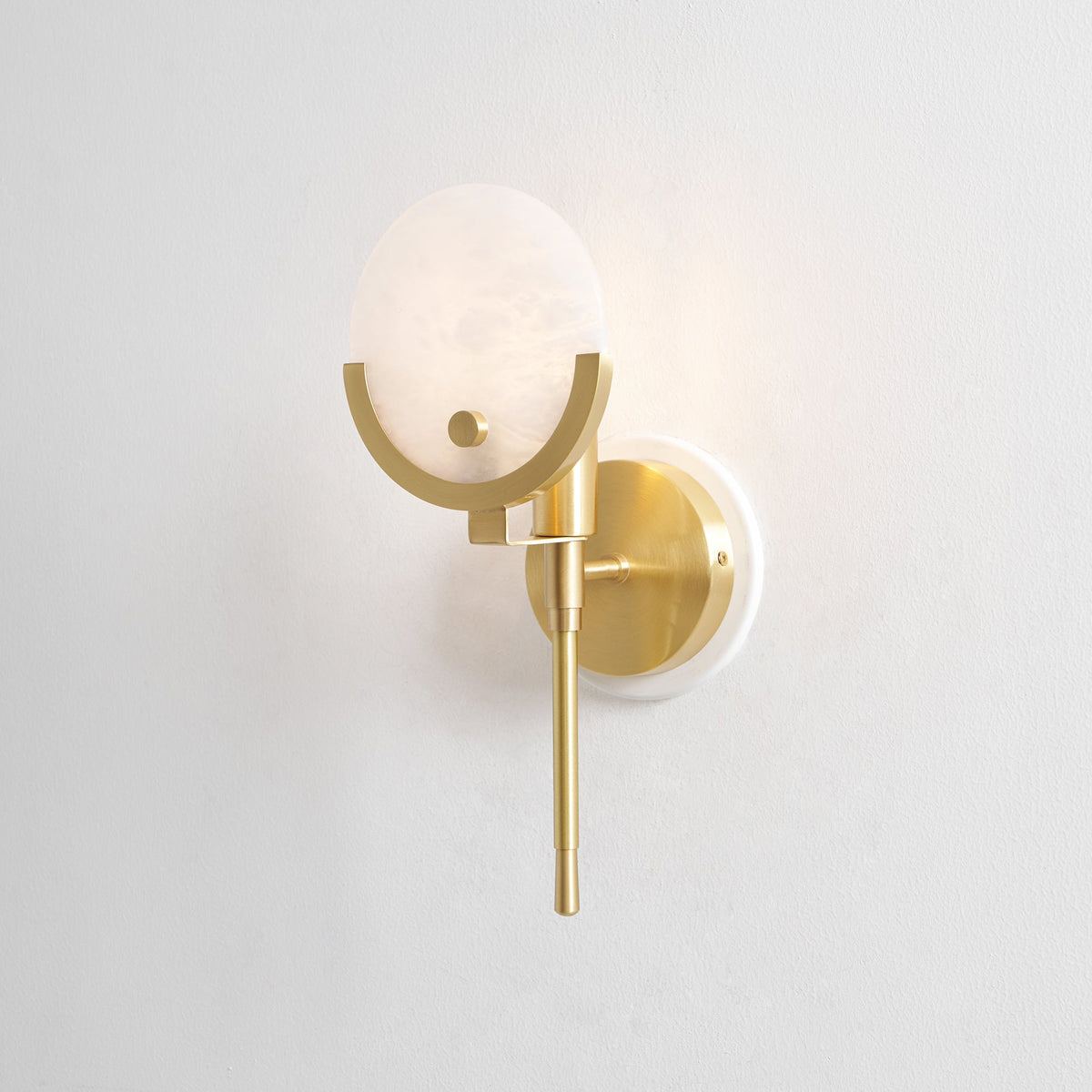 Aminex Kugel aus Alabaster Wandleuchte