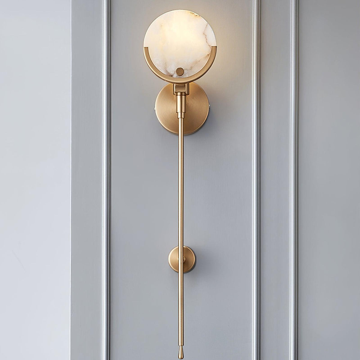 Aminex Kugel aus Alabaster Wandleuchte