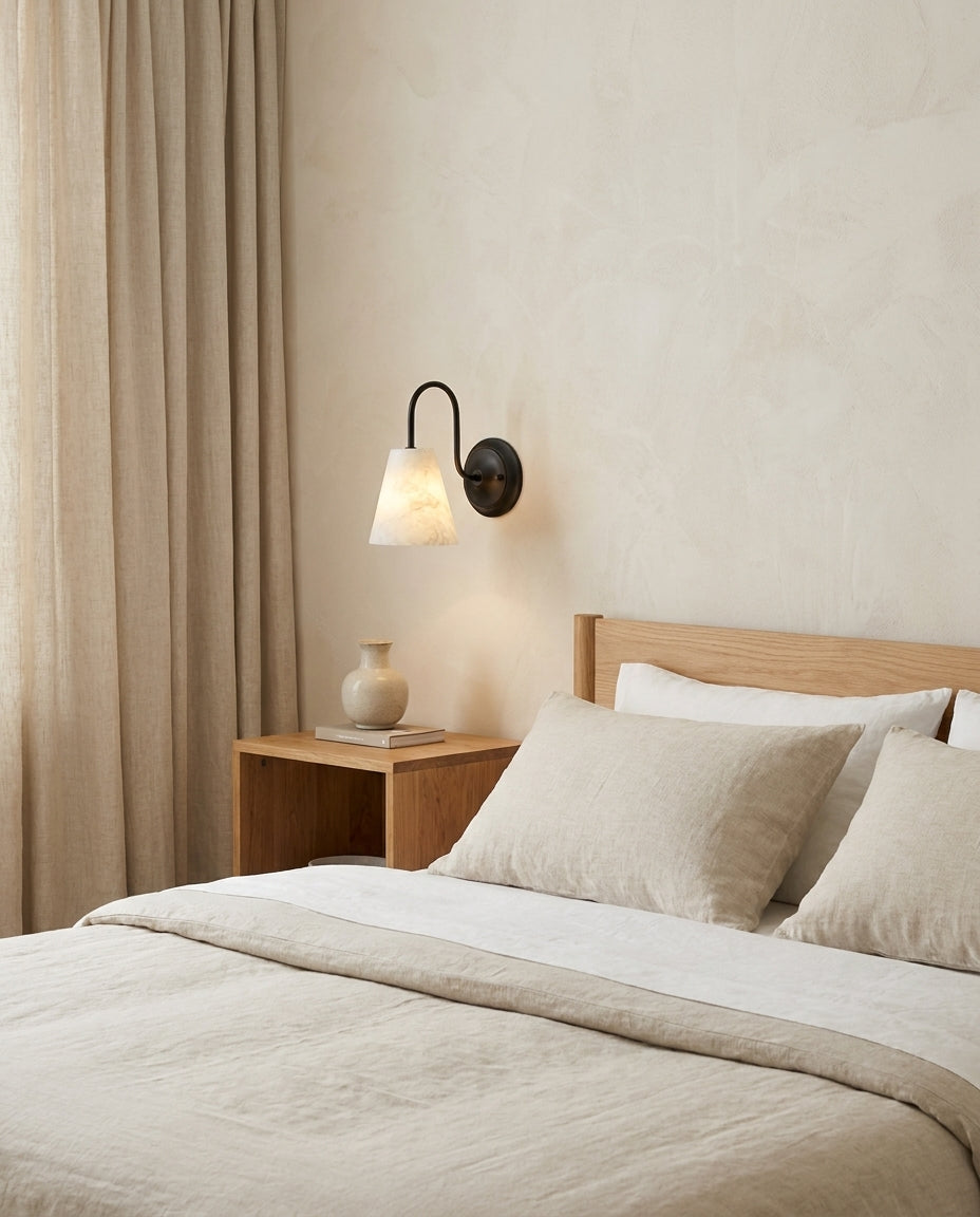 Bexstone Alabaster-Wandleuchte
