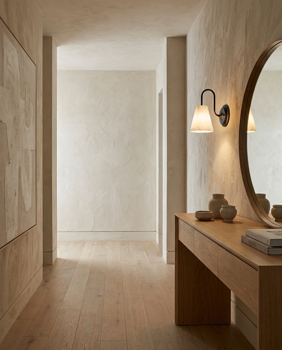 Bexstone Alabaster-Wandleuchte