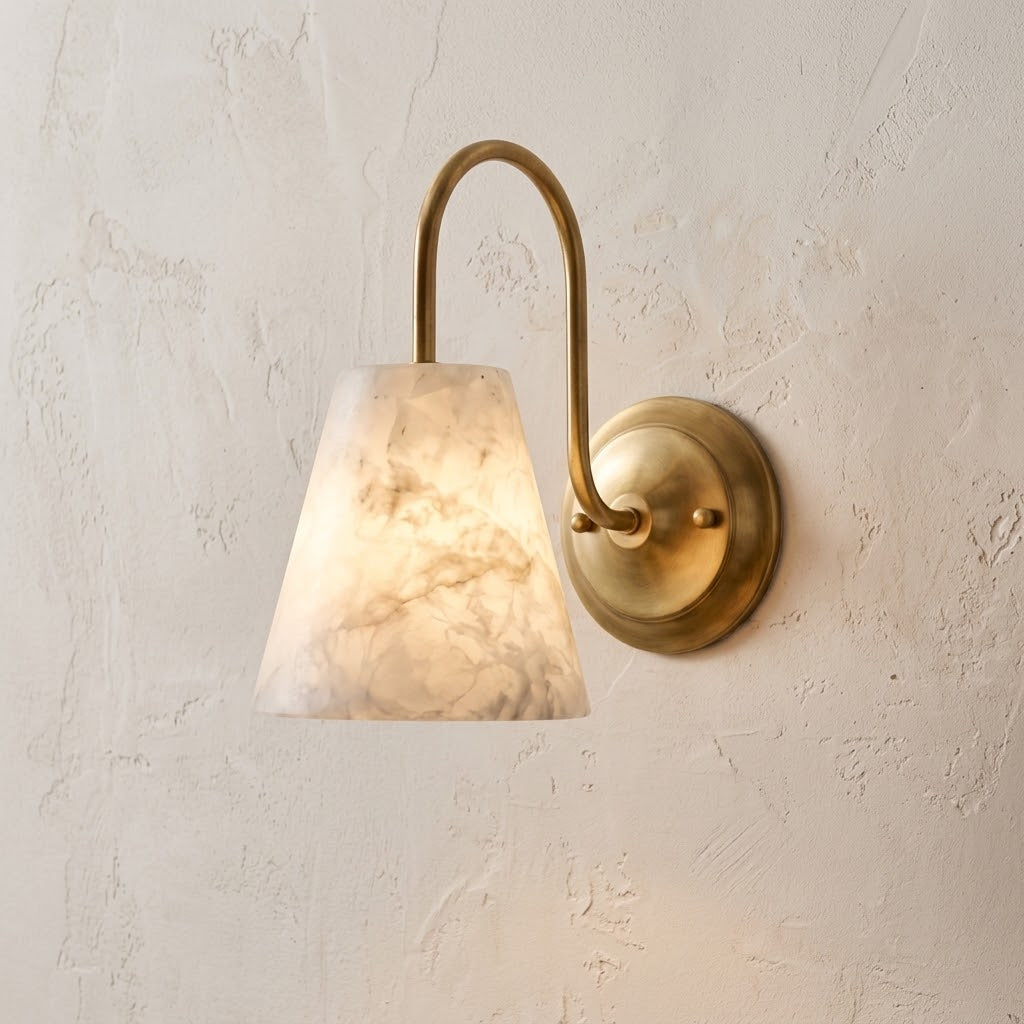 Bexstone Alabaster-Wandleuchte