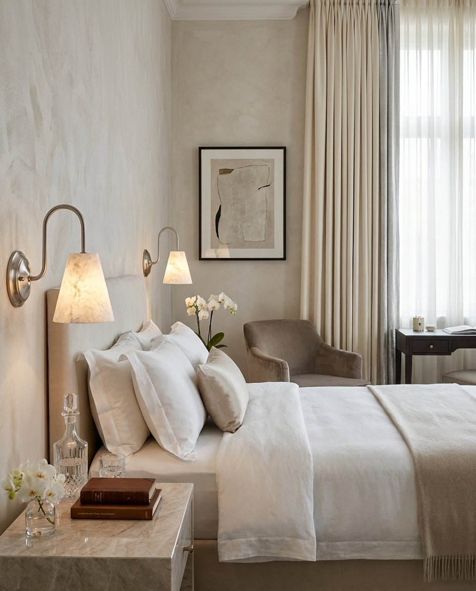 Bexstone Alabaster-Wandleuchte