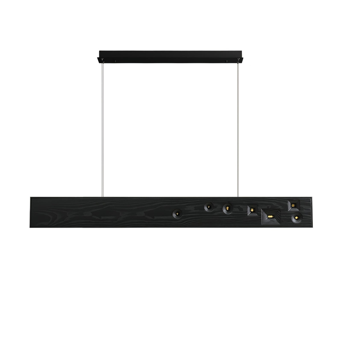 Elvorora Pendelleuchte Holz Linear LED Edelstein