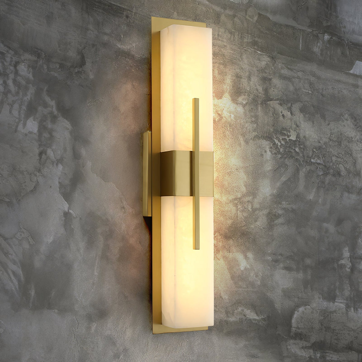 Vellmure Twin Alabaster-Wandleuchte