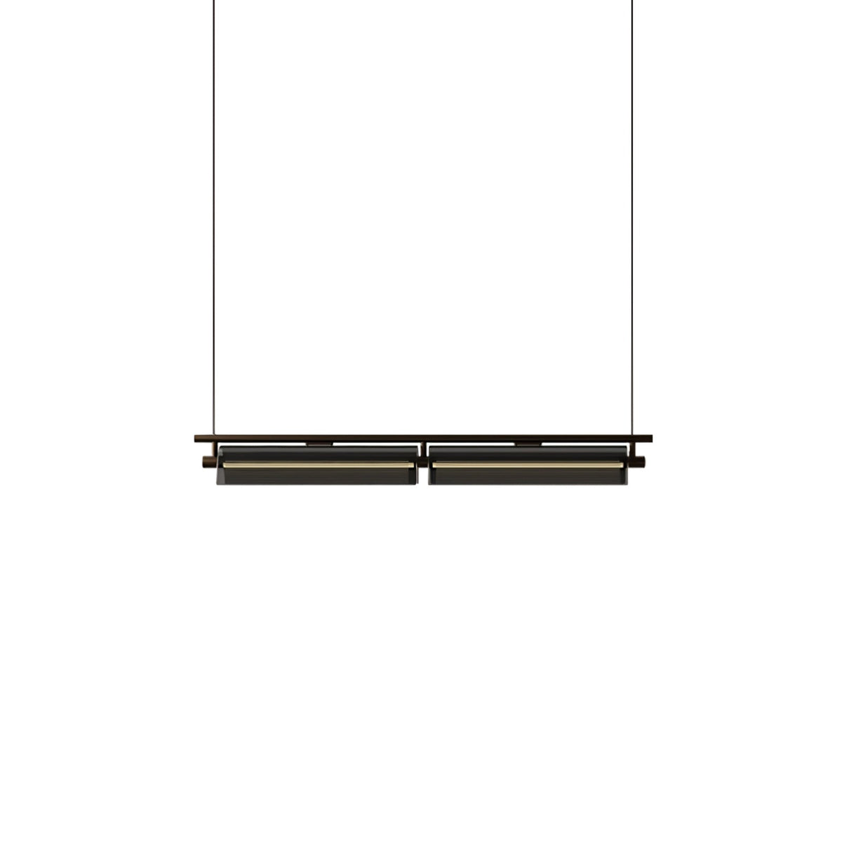 Veliian Kronleuchter rauchiges Glas modern