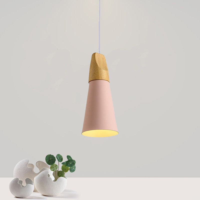 Valentina Modern LED Pendelleuchte Holz Metall Wohnzimmer Schlafzimmer