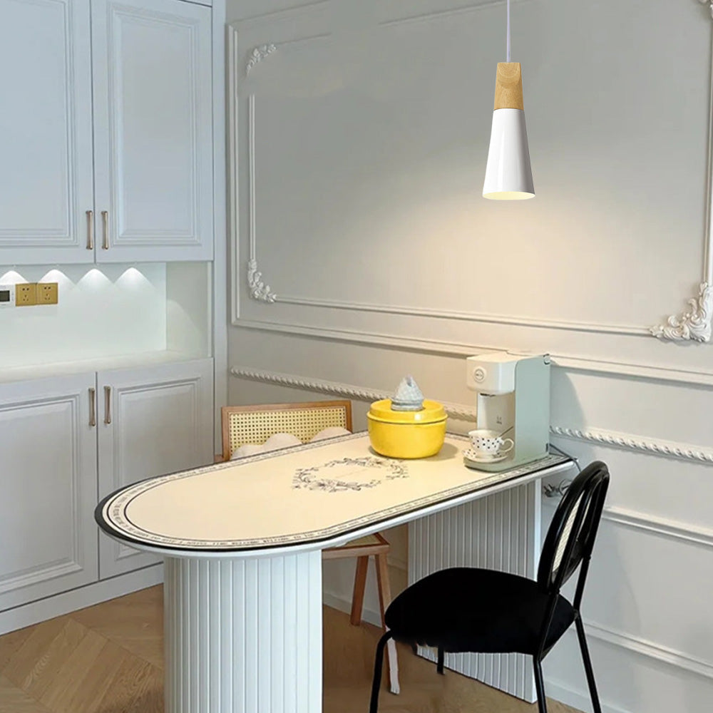 Valentina Modern LED Pendelleuchte Holz Metall Wohnzimmer Schlafzimmer
