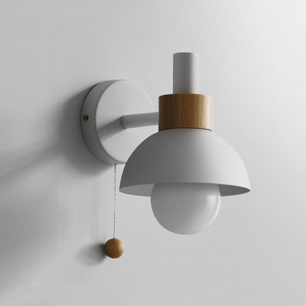 Valentina Modern LED Wandleuchte Metall Glas Schlafzimmer Weiß/Gelb/Rosa/Grün