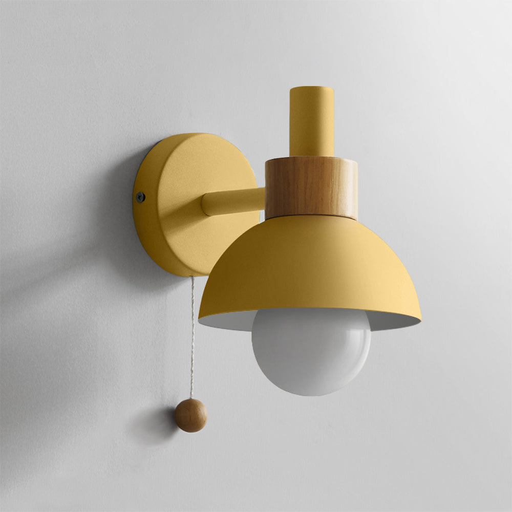 Valentina Modern LED Wandleuchte Metall Glas Schlafzimmer Weiß/Gelb/Rosa/Grün