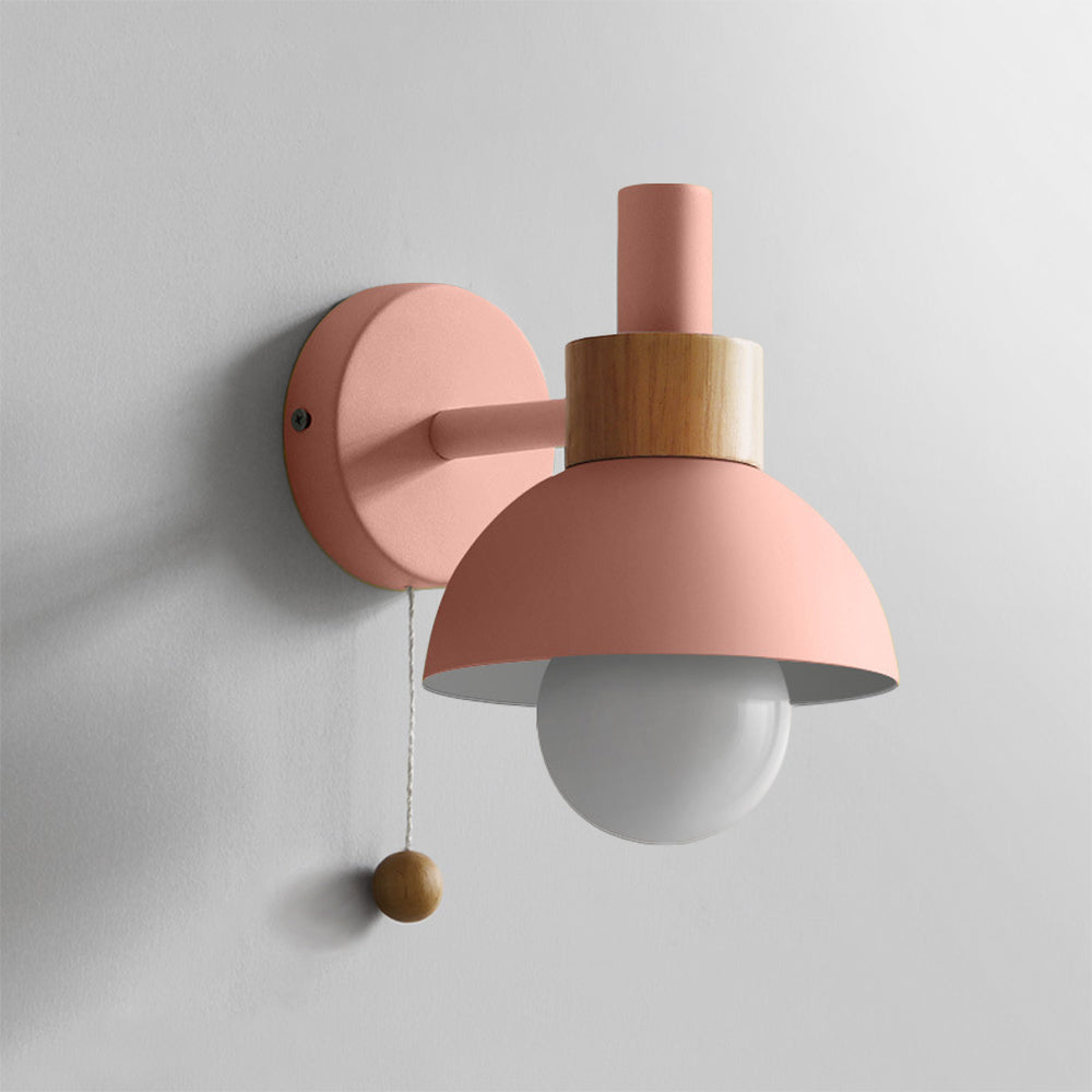Valentina Modern LED Wandleuchte Metall Glas Schlafzimmer Weiß/Gelb/Rosa/Grün