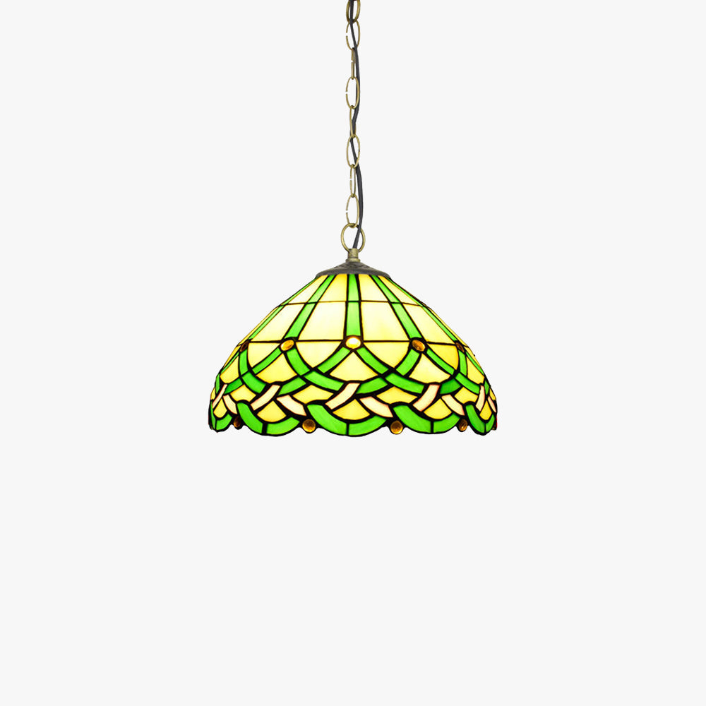 Arisha Vintage Line Gems Cone Pendelleuchte Grünes Glas Schlafzimmer