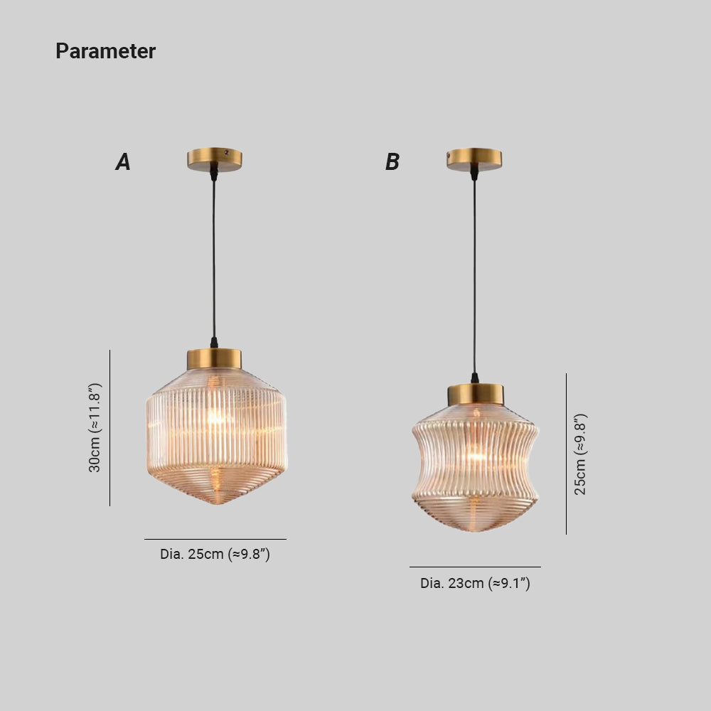 Valentina Modern LED Pendelleuchte Rauch Grau Glas Schlafzimmer