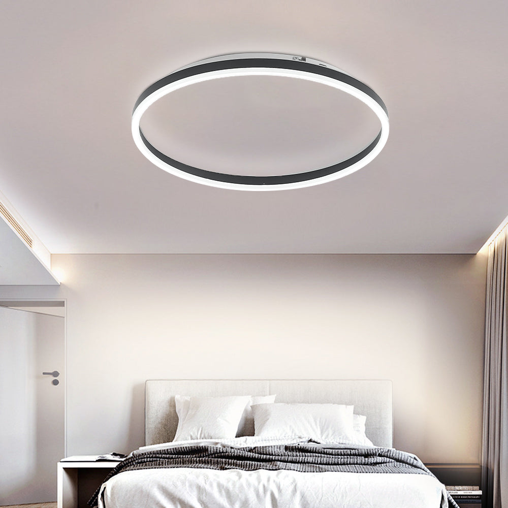 Arisha Deckenleuchte Modern LED Schwarz/Gold Metall Wohnzimmer