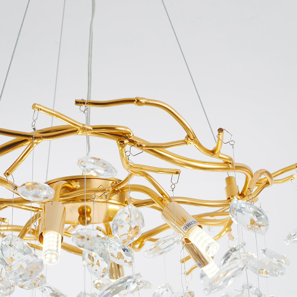 Kristy Kronleuchter Antiquität LED Gold Wohn/Schlafzimmer
