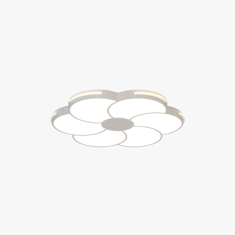 Arisha Design Blumenförmig LED Deckenleuchte Weiß Wohn/Schlafzimmer Metall&Acryl Dimmbar 40CM/60CM/80CM/100CM Lang
