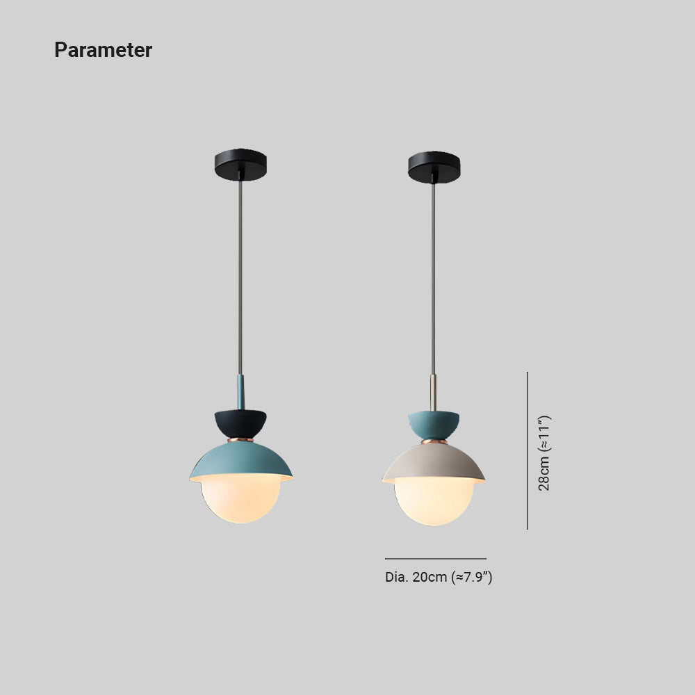 Arisha Nodic Pendelleuchte Weiß/Blau Schlafzimmer/Wohnzimmer