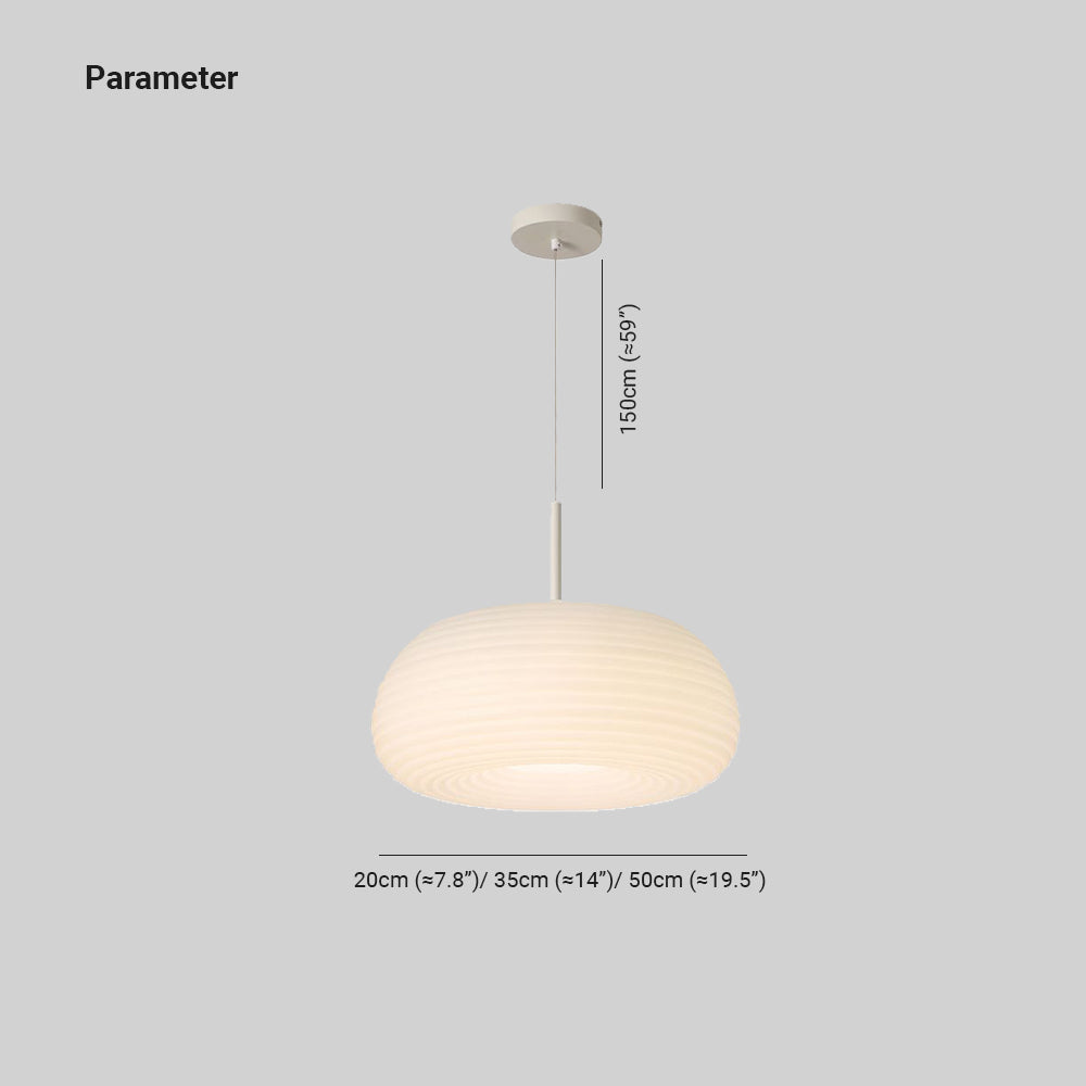 Aria Modern LED Pendelleuchte Weiß Wohn/Schlaf/Esszimmer
